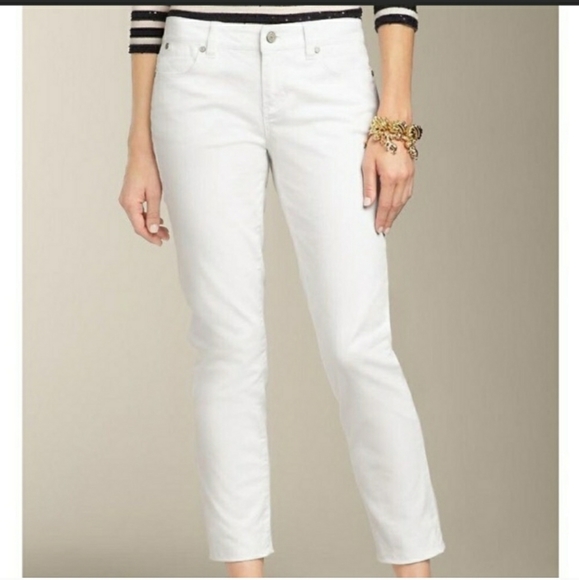 SOLD! TALBOTS Signature Slim Crop Denim - Size 14 - Picture 1 of 9